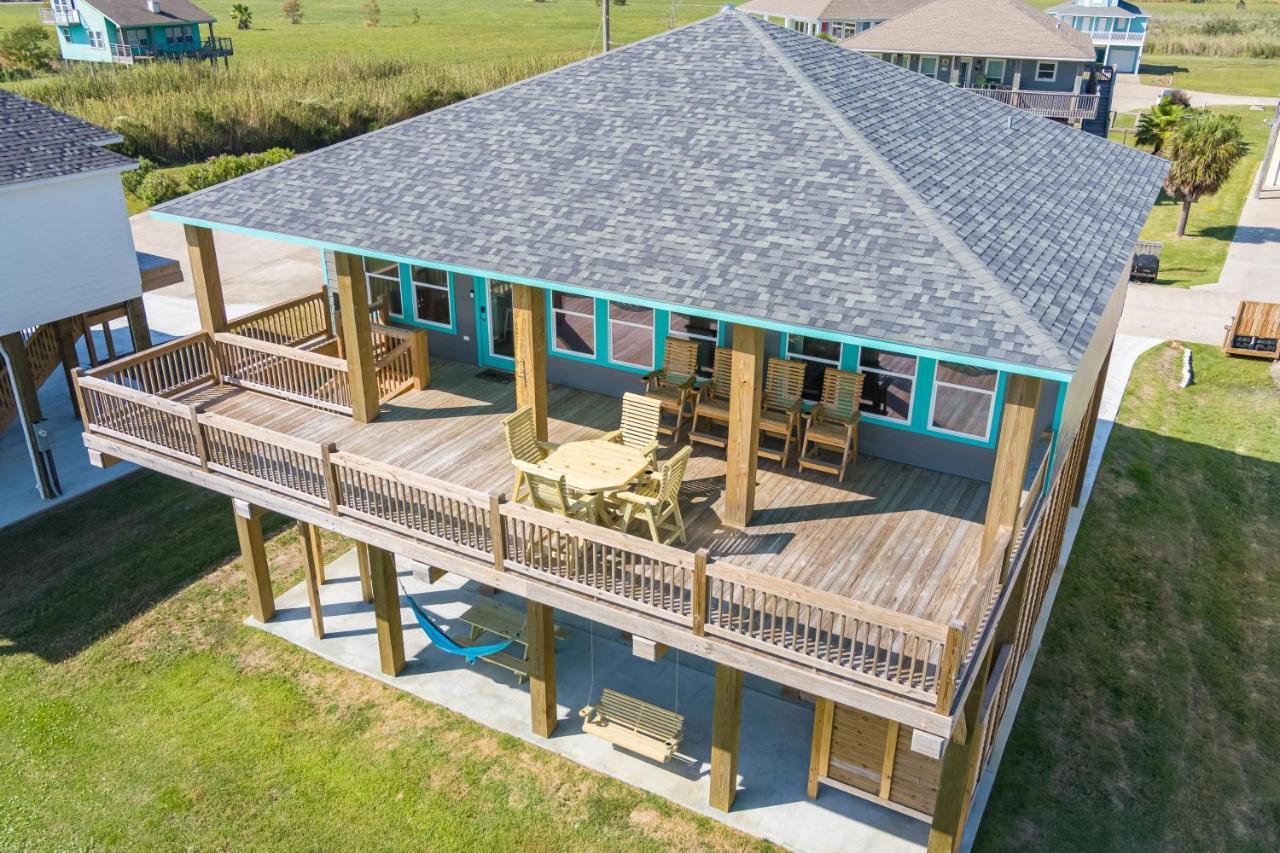 Stylish 4Br Crystal Beach Retreat Walk To Beach Bolivar Peninsula Buitenkant foto