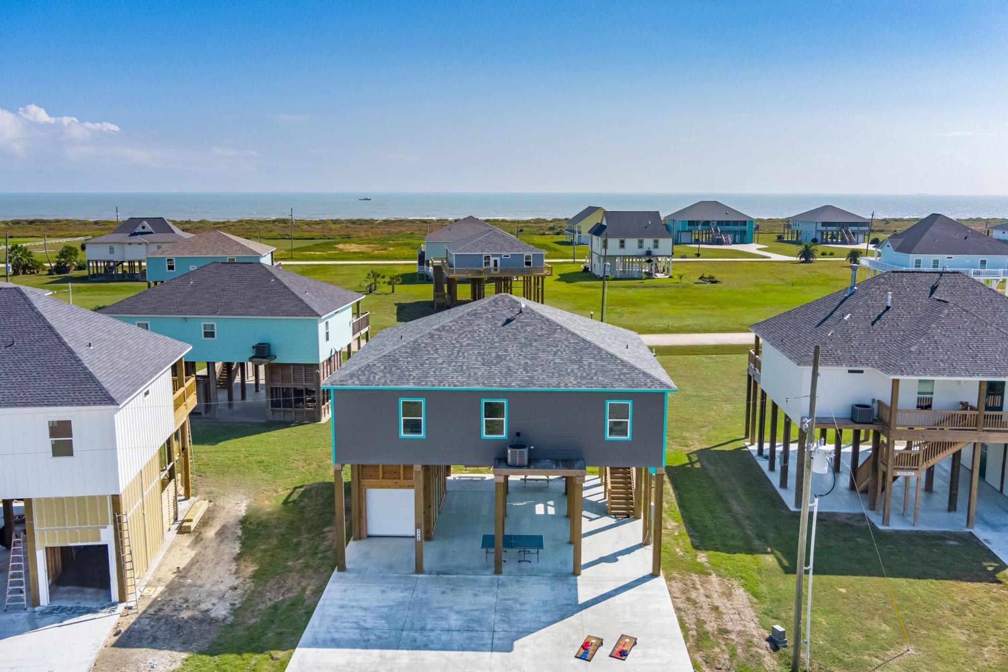 Stylish 4Br Crystal Beach Retreat Walk To Beach Bolivar Peninsula Buitenkant foto